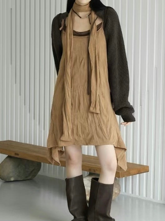 [KROP001] Wrinkled Sleeveless OPS［連頸帶 超推介!］