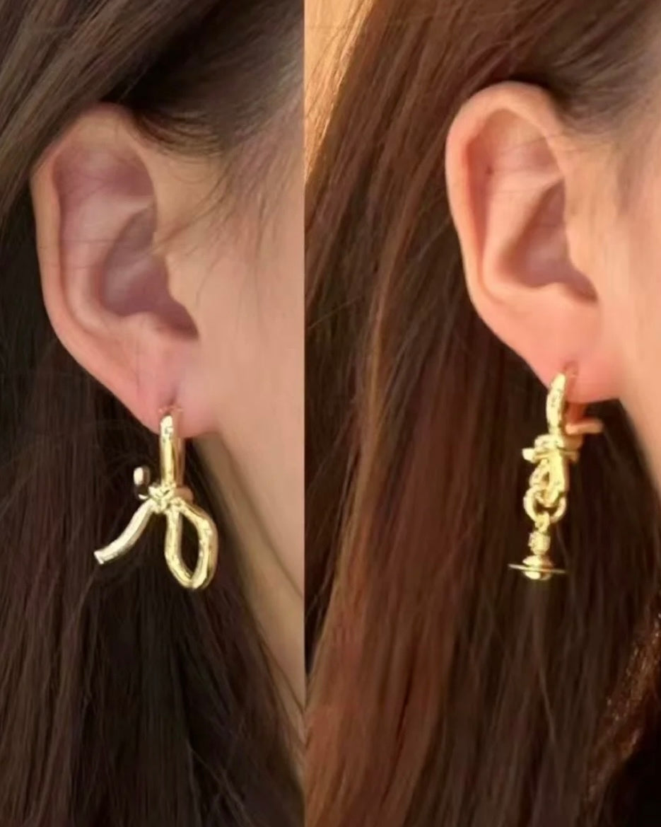 Vivienne Westwood Sage Earrings 蝴蝶結鴛鴦耳環 [現貨熱賣中!]