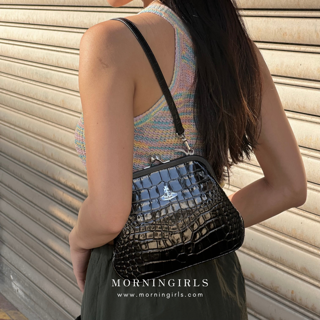 Vivienne Westwood Vivienne's Clutch Bag 黑色鱷魚皮 [雙11折上折 大折扣中!]