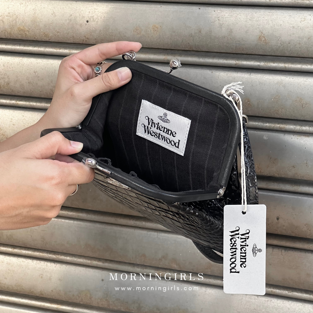 Vivienne Westwood Vivienne's Clutch Bag 黑色鱷魚皮 [雙11折上折 大折扣中!]