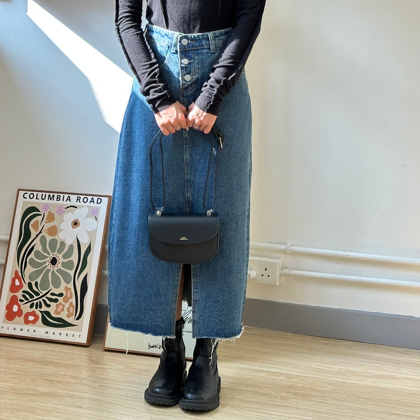 A.P.C. Geneve Bag 馬鞍包 [MINI] [黑色復古啡折扣中!]