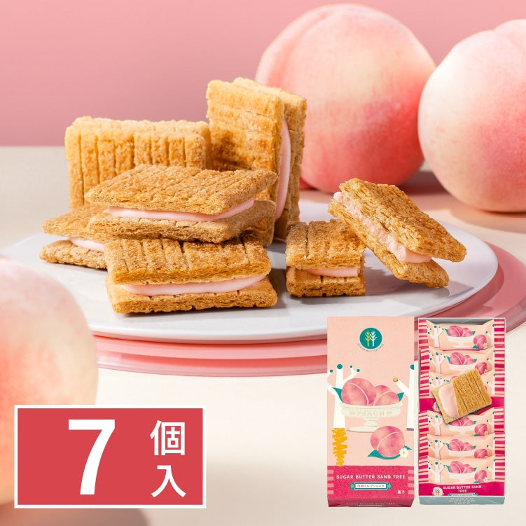 SUGAR BUTTER SAND TREE 最新國產白桃白朱古力夾心餅乾［大阪限定!］