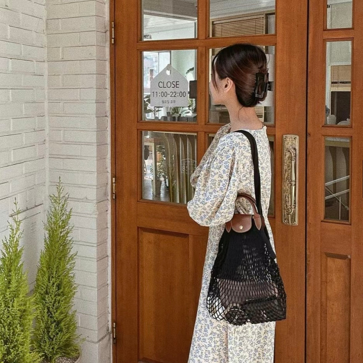 LONGCHAMP Le Pliage Filet [SMALL] 漁網編織袋  [白/黑/啡限時優惠$899]