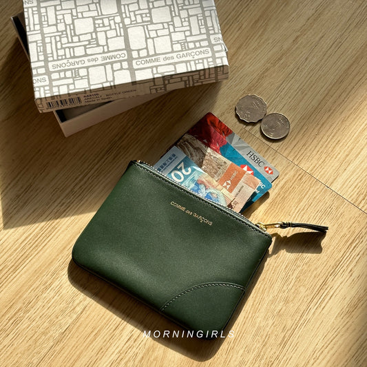 Comme Des Garçons Classic Zip Wallet Bottle Green［ON SALE!］