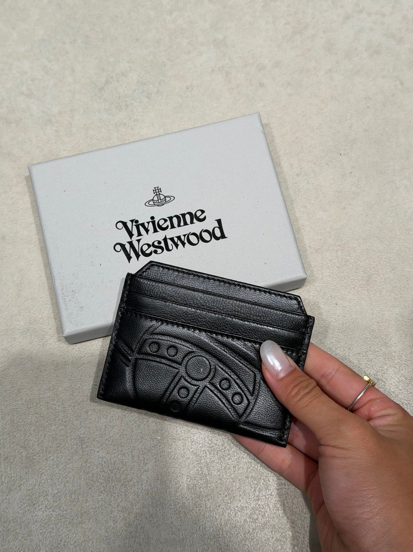 Vivienne Westwood Cardholder 超軟熟真皮星球壓紋卡套