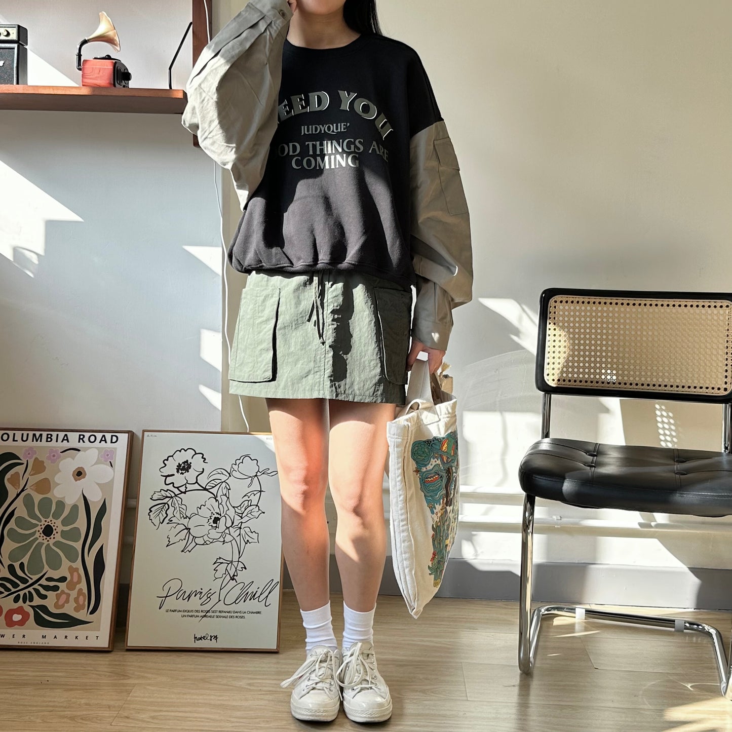 超特別恤衫拼袖寬鬆衛衣 [門市搬遷清貨限時優惠$149!]