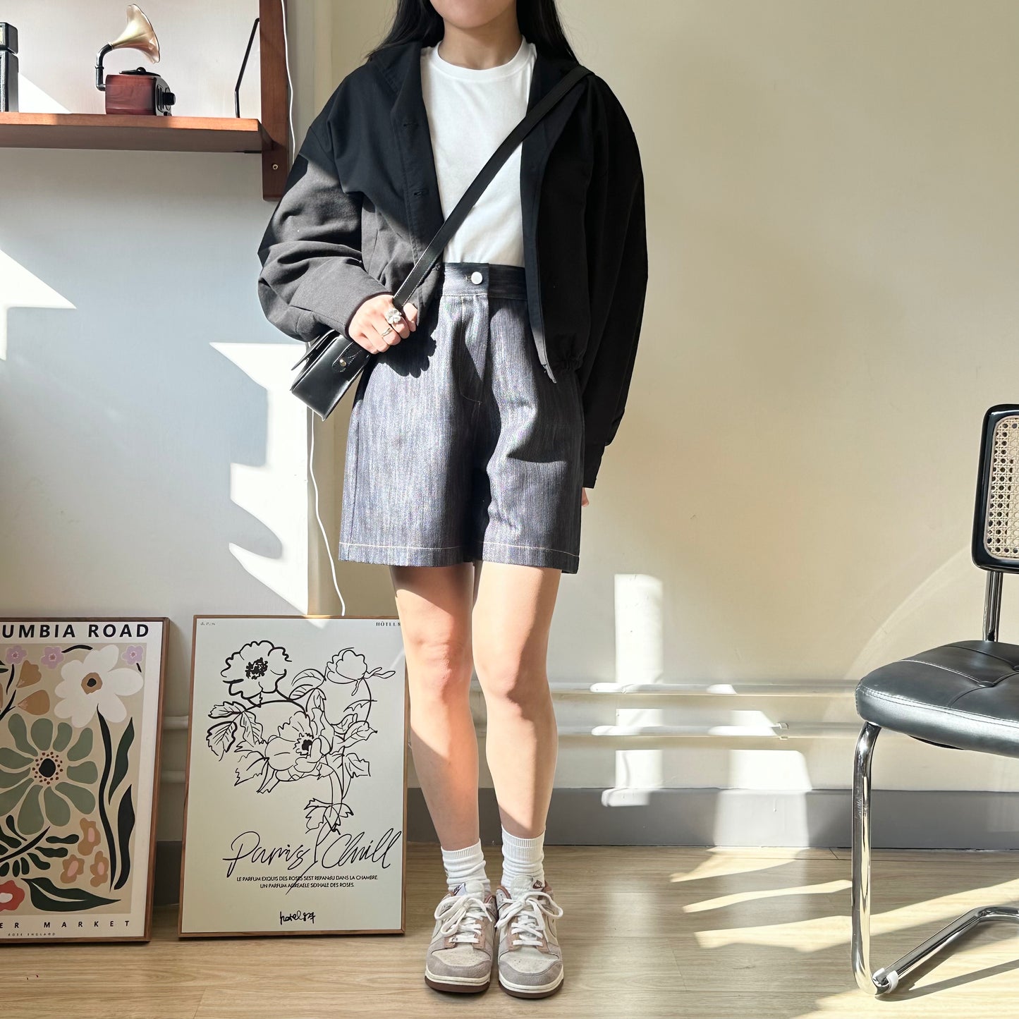 棉麻束腰短外套 [門市搬遷清貨限時優惠$249!]