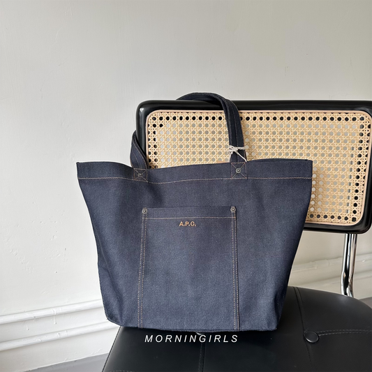 A.P.C. Thais Tote Bag Indigo