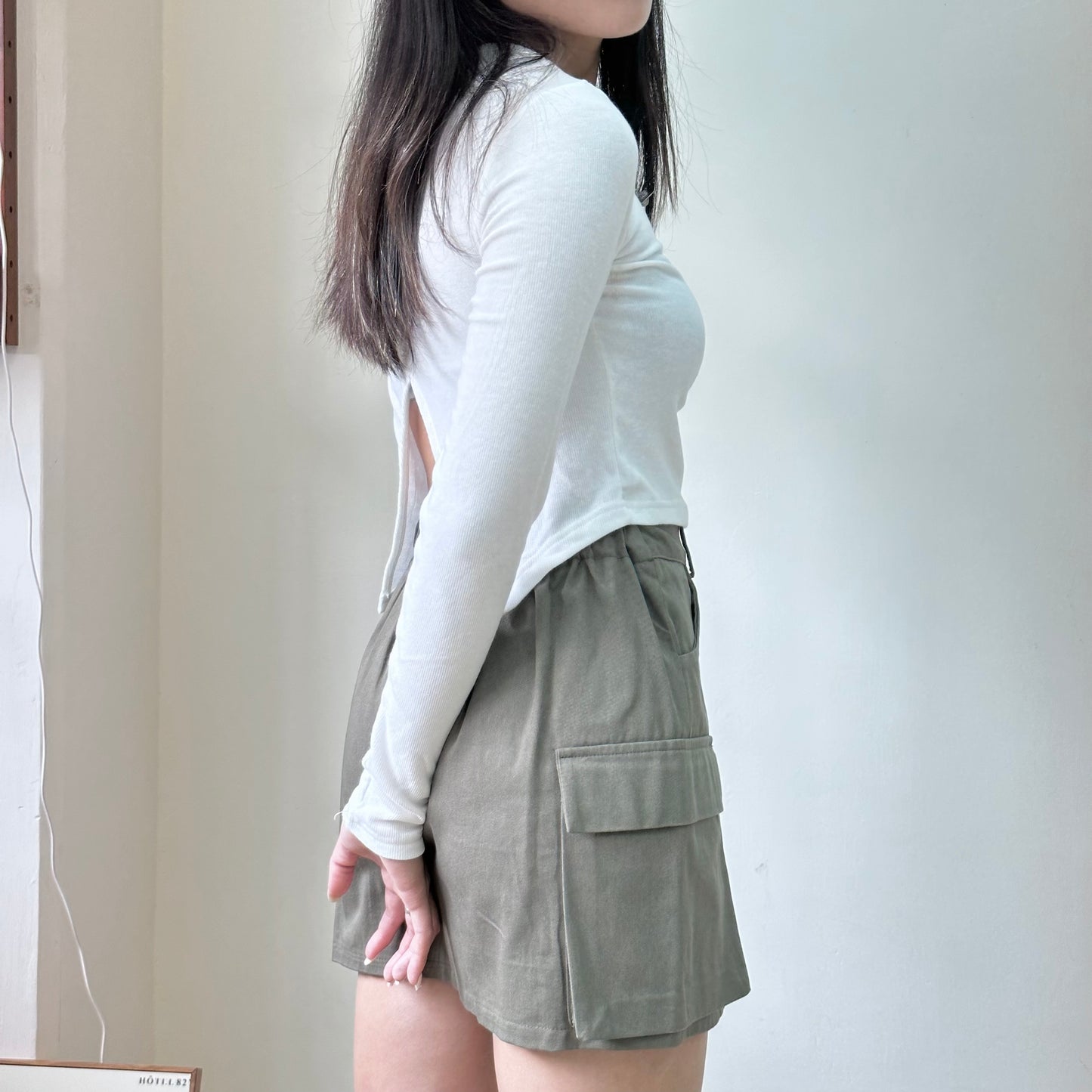 後半開叉Cropped Top [門市搬遷清貨限時優惠$69!]