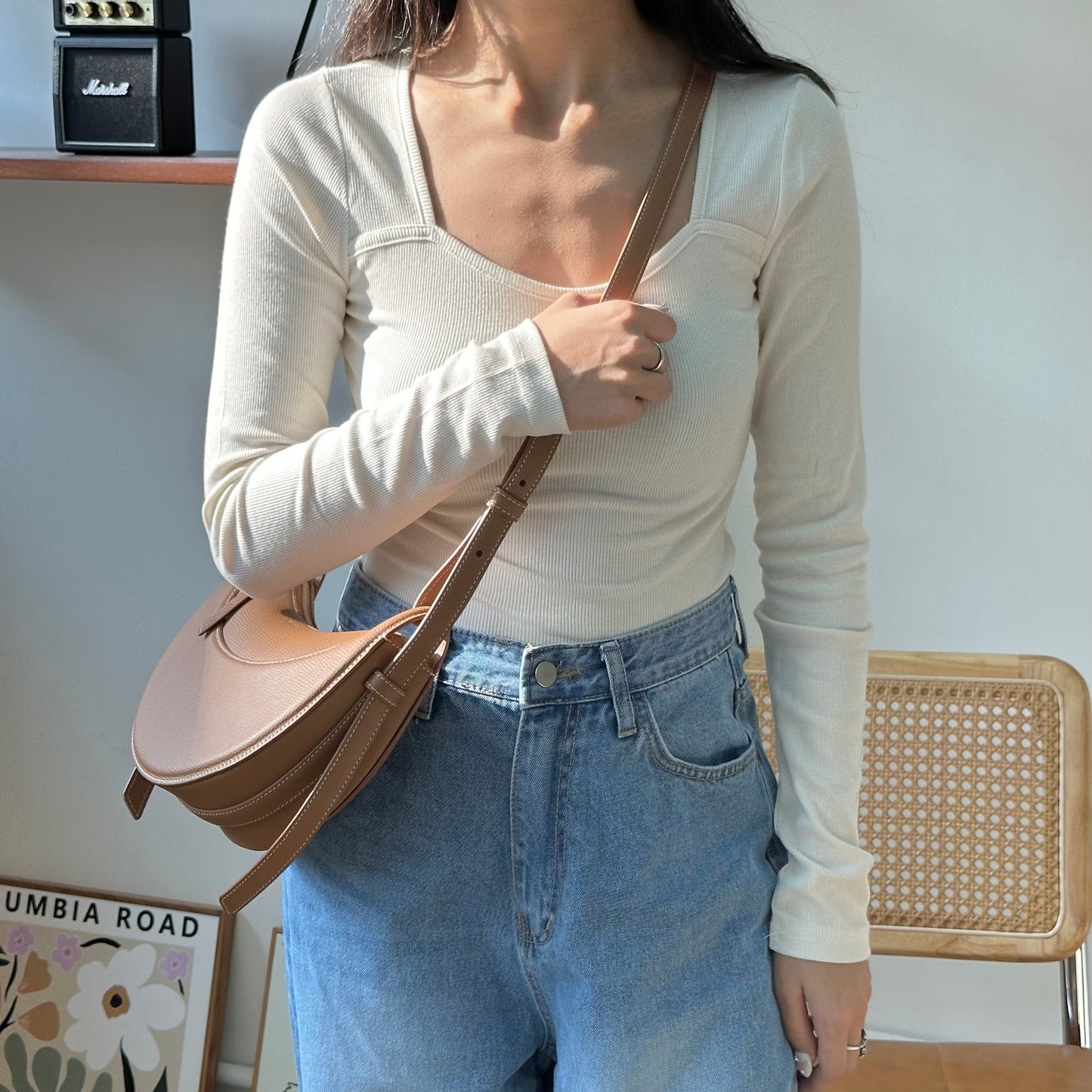 大U彈性直紋Top [門市搬遷清貨限時優惠$99!]