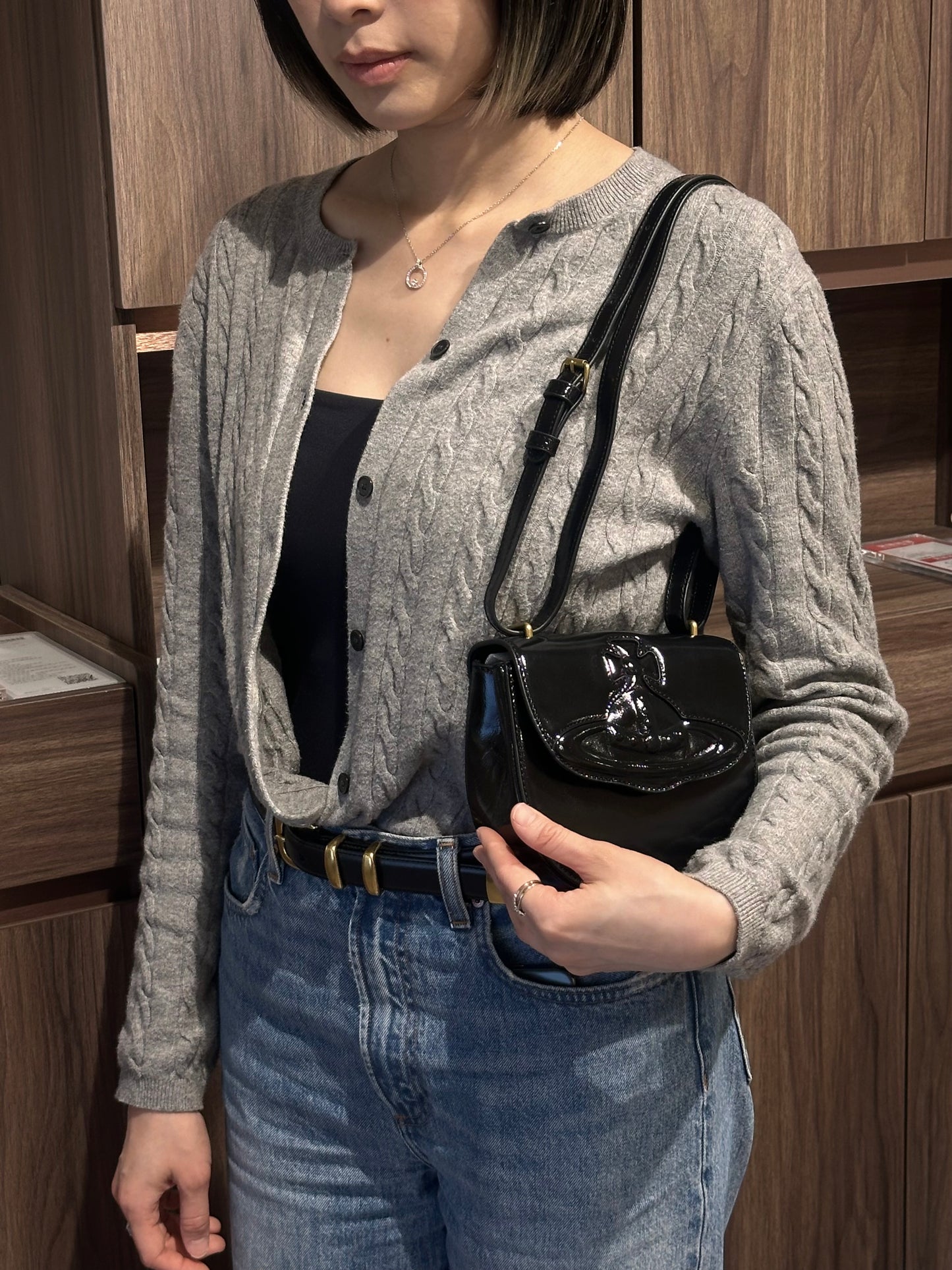 Vivienne Westwood Jodie Saddle Bag 兩用馬鞍袋 漆皮黑［最新上架! 限量現貨優惠中!］