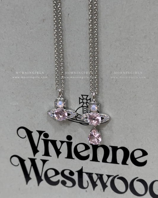 Vivienne Westwood Ismene Necklace [最新上架! 超美粉鑽人魚眼淚頸鏈]