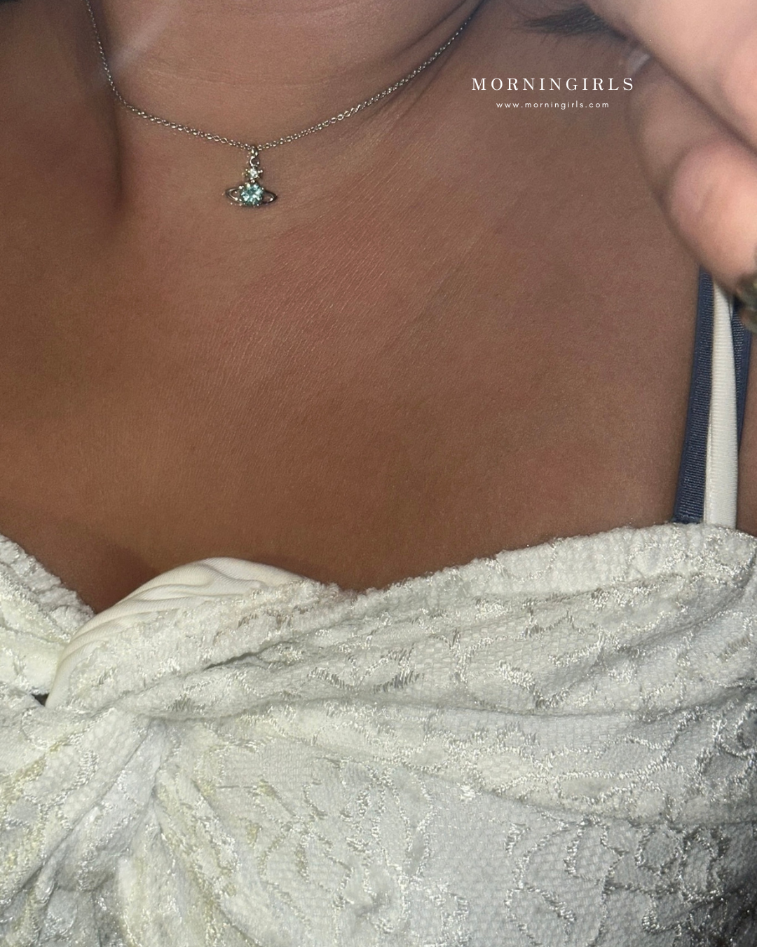 Vivienne Westwood Reina Necklace 低調精緻小鑽 2025最新限定冰川藍 耳環手鏈頸鏈全套上架 [絕美溫柔 專櫃限量款式 頸鏈下星期到貨 建議盡早下單留貨!]