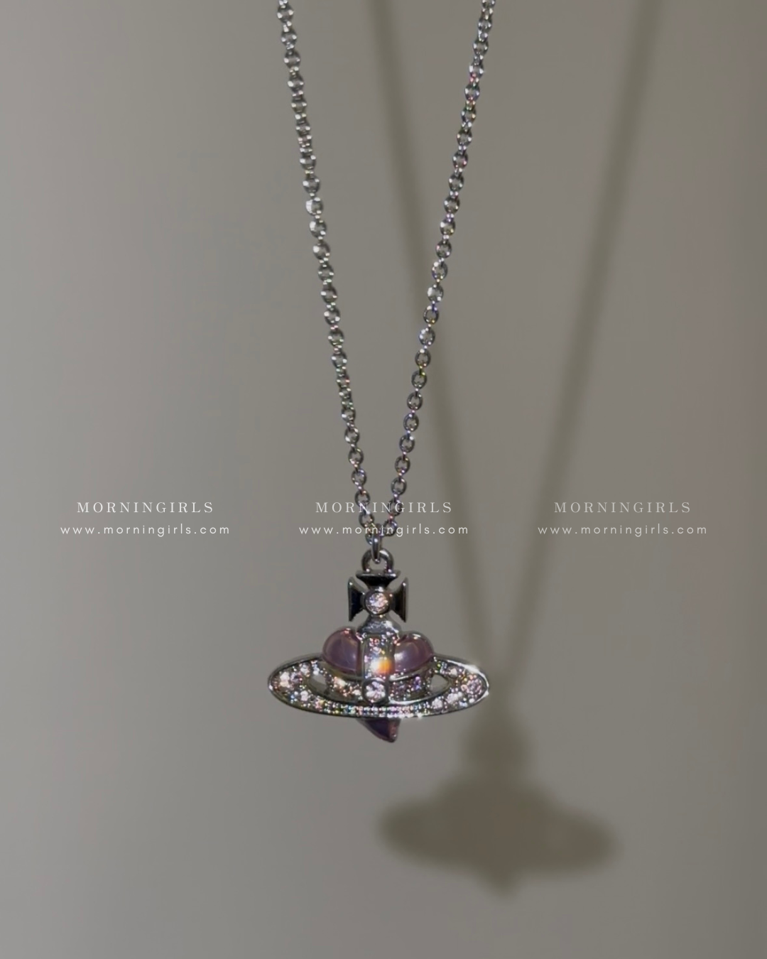 Vivienne Westwood Diamante Heart Necklace 愛心頸鏈 [2025限定乾燥玫瑰色正式上架! 全現貨發售中!]