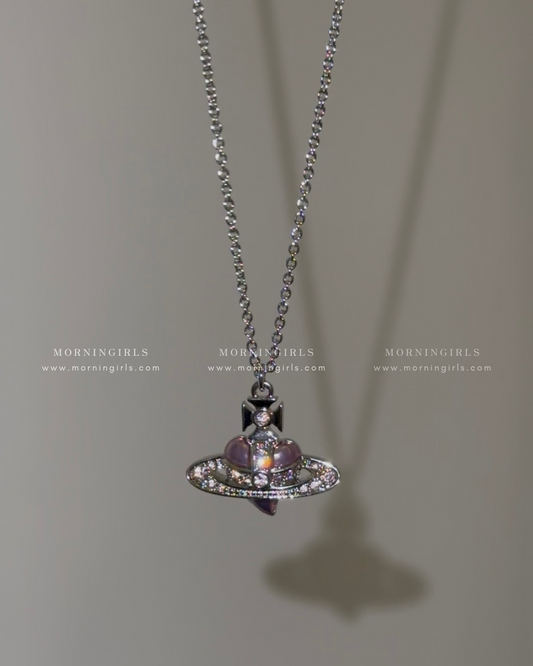 Vivienne Westwood Diamante Heart Necklace 愛心頸鏈 [2025限定乾燥玫瑰色正式上架! 全現貨發售中!]