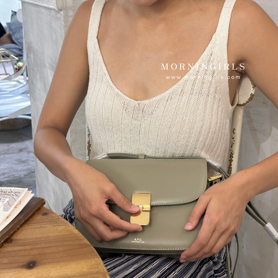 A.P.C. Grace Bag [經典金扣 SMALL]［深啡猄皮美德拉風限定上架］