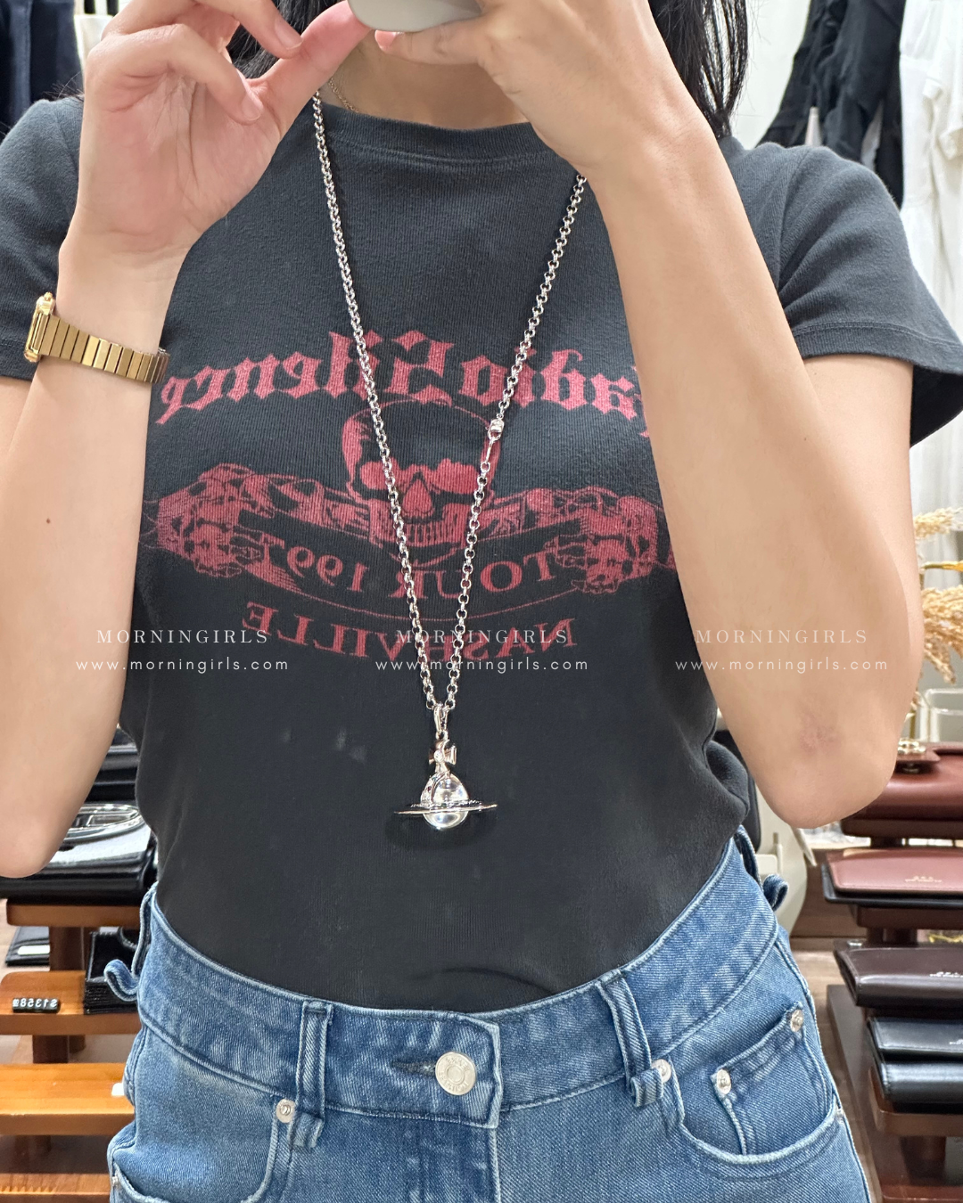 Vivienne Westwood ORB Pendant Crystal Necklace Large 大尺寸星球