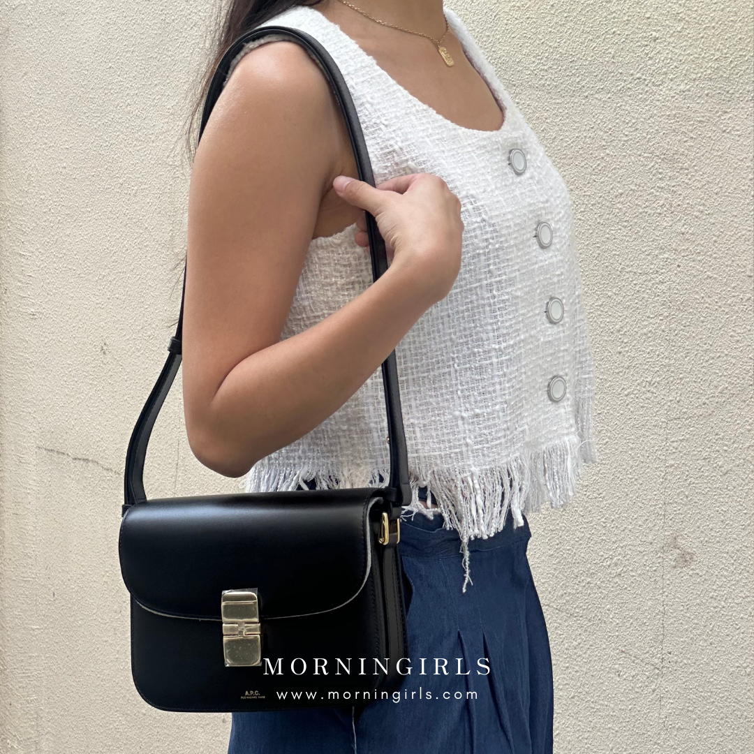 A.P.C. Grace Bag [經典金扣 SMALL]［深啡猄皮美德拉風限定上架］