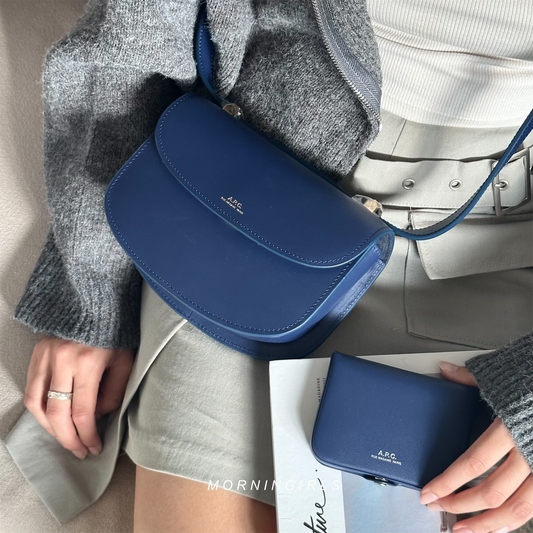 A.P.C. 2024 Seasonal Colour MIDNIGHT BLUE 馬鞍包