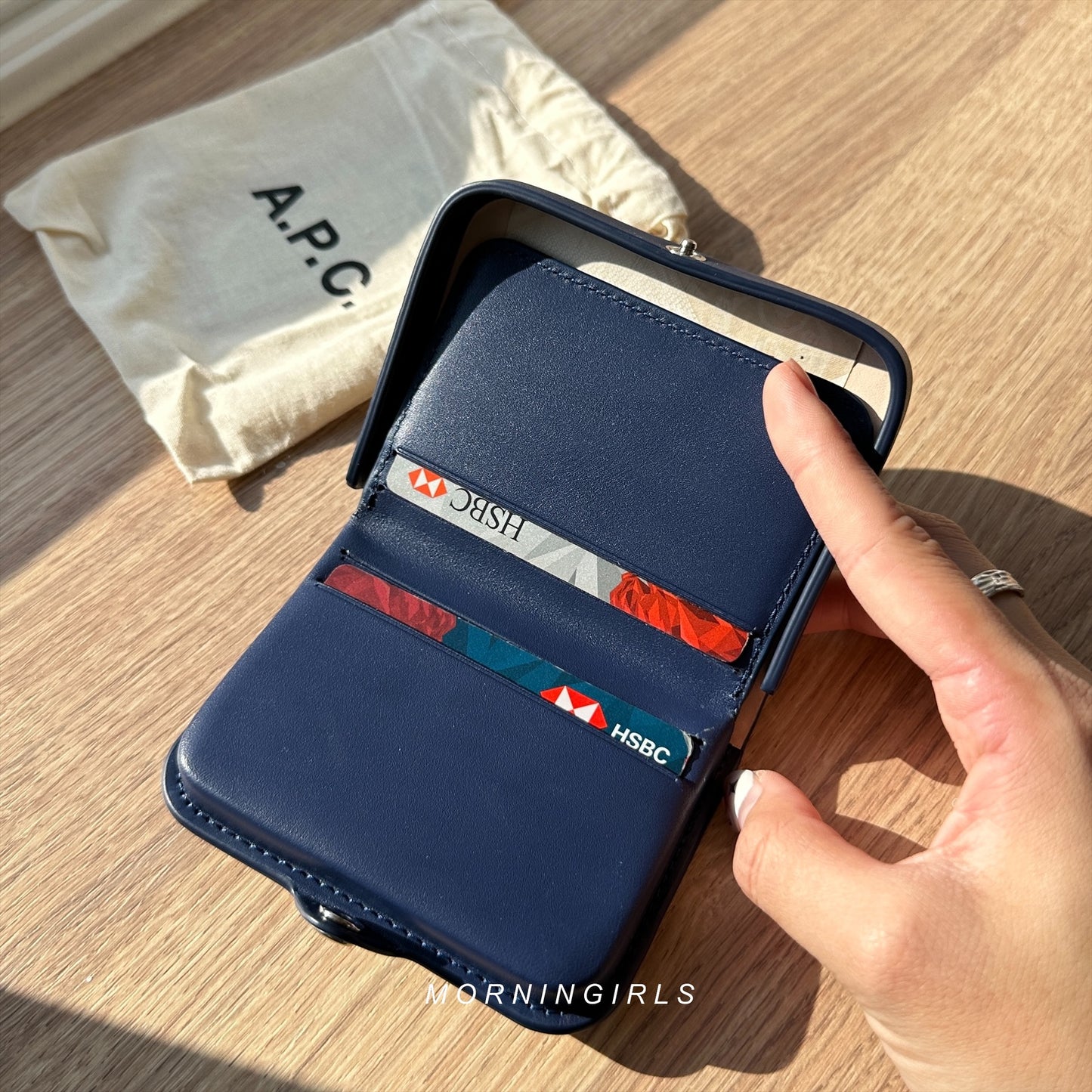 A.P.C. 2024 Seasonal Colour MIDNIGHT BLUE 馬鞍包