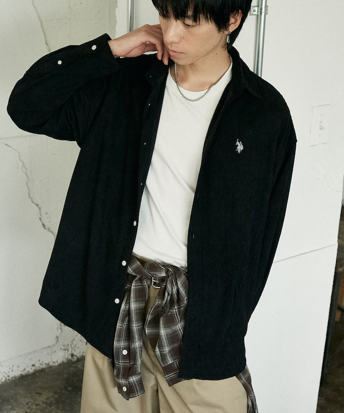 U.S. POLO ASSN. X PUBLUX寬鬆燈芯絨恤衫 [男女可穿unisex 新品優惠中]