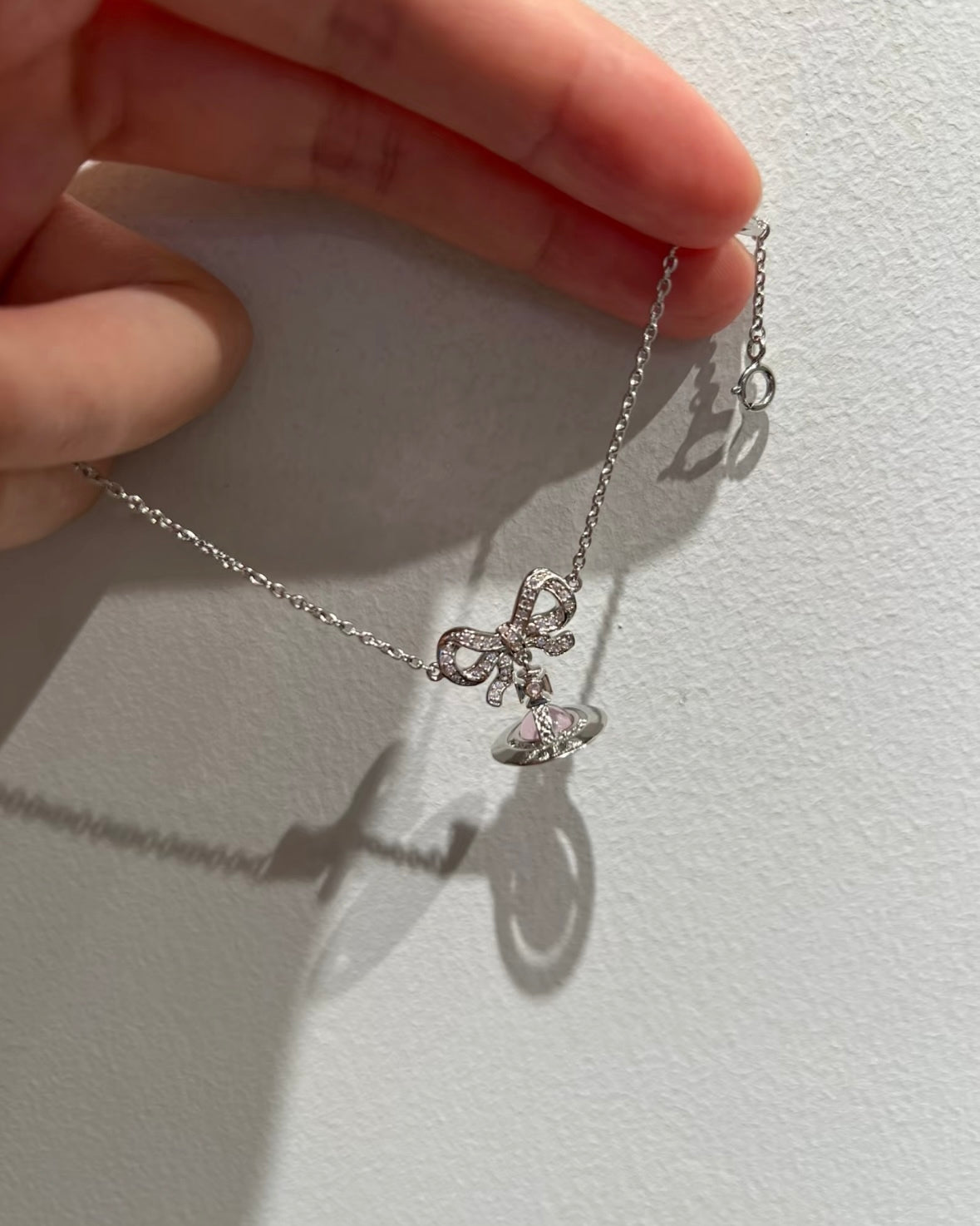 Vivienne Westwood Octavie Pendant Bracelet 蝴蝶結星球手鏈 [100%純銀 可基本濕水]