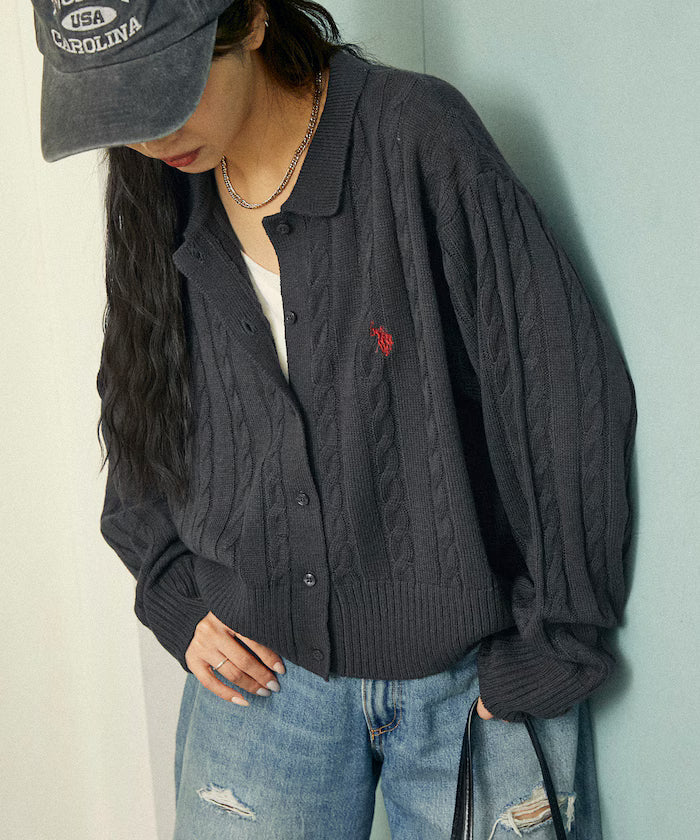 U.S. POLO ASSN. X PUBLUX 大人氣企領針織鈕扣毛衣 [日本直送 限量新品現貨優惠 完售即止!]