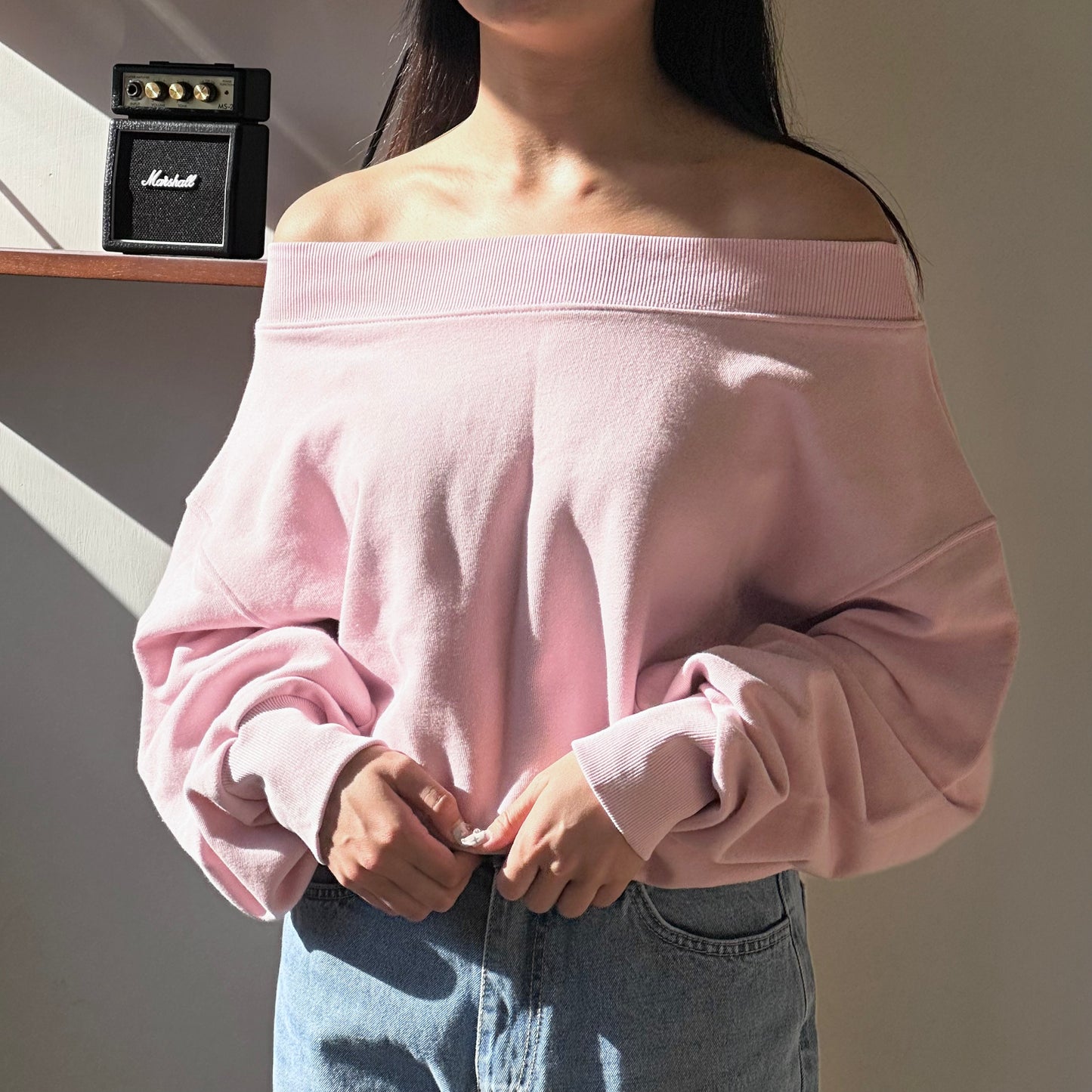 One Shoulder Loose Sweater [門市搬遷清貨限時優惠$99!]
