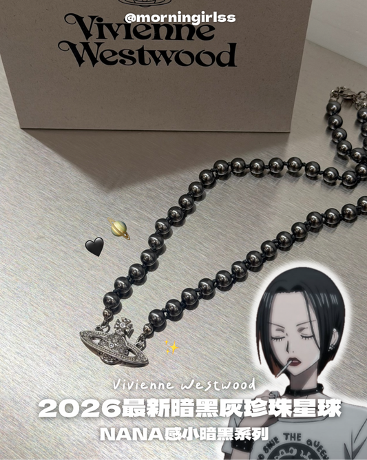 Vivienne Westwood Mini Bas Relief Pearl Choker ［2026最新NANA暗黑灰!]