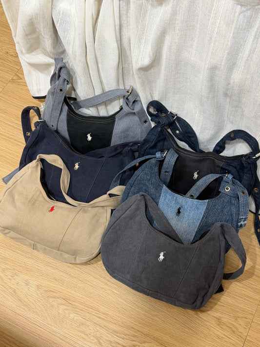 Thailand Remade Vintage Shoulder Bag [Polo款$199🌴獨一無二每款只有1個]
