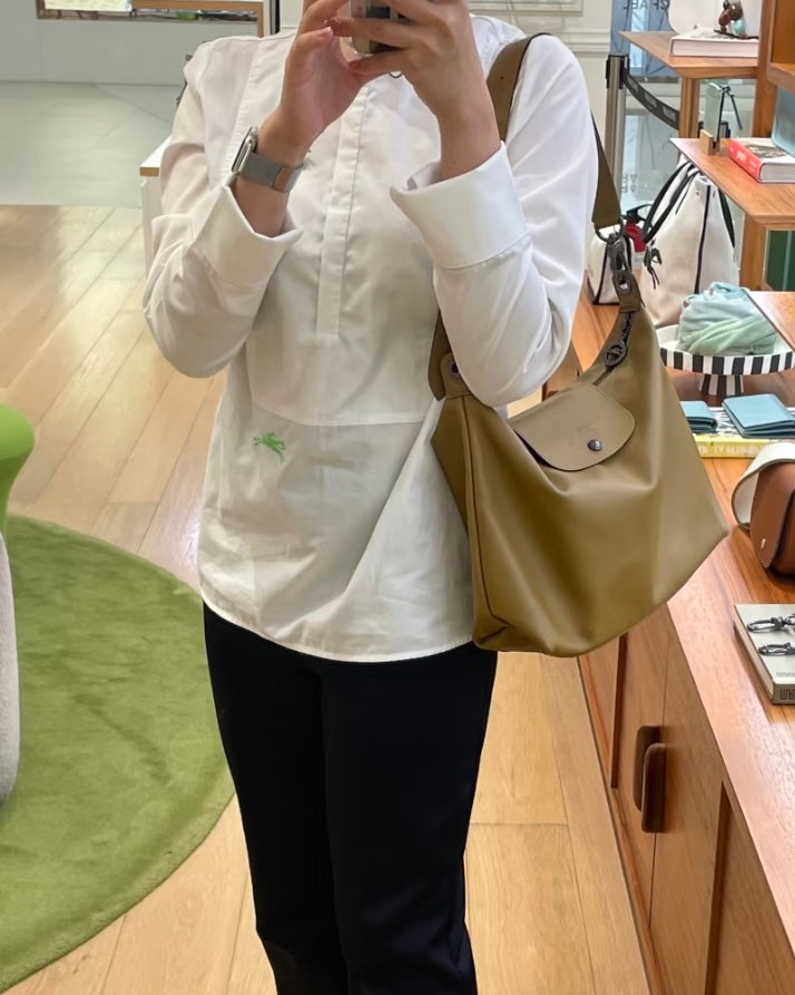 LONGCHAMP Le Pliage Xtra M Hobo Bag 超熱賣真皮系列［超人氣黑色大象灰限量現貨優惠中 完售即止!］