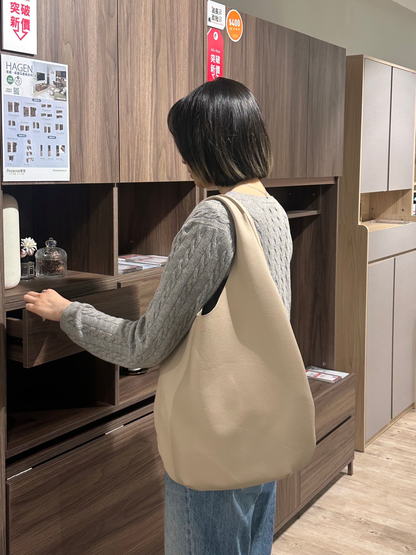 A.P.C. Le Neige Tote Bag 100%真牛皮［多色限時現貨優惠中! 極難補貨!］