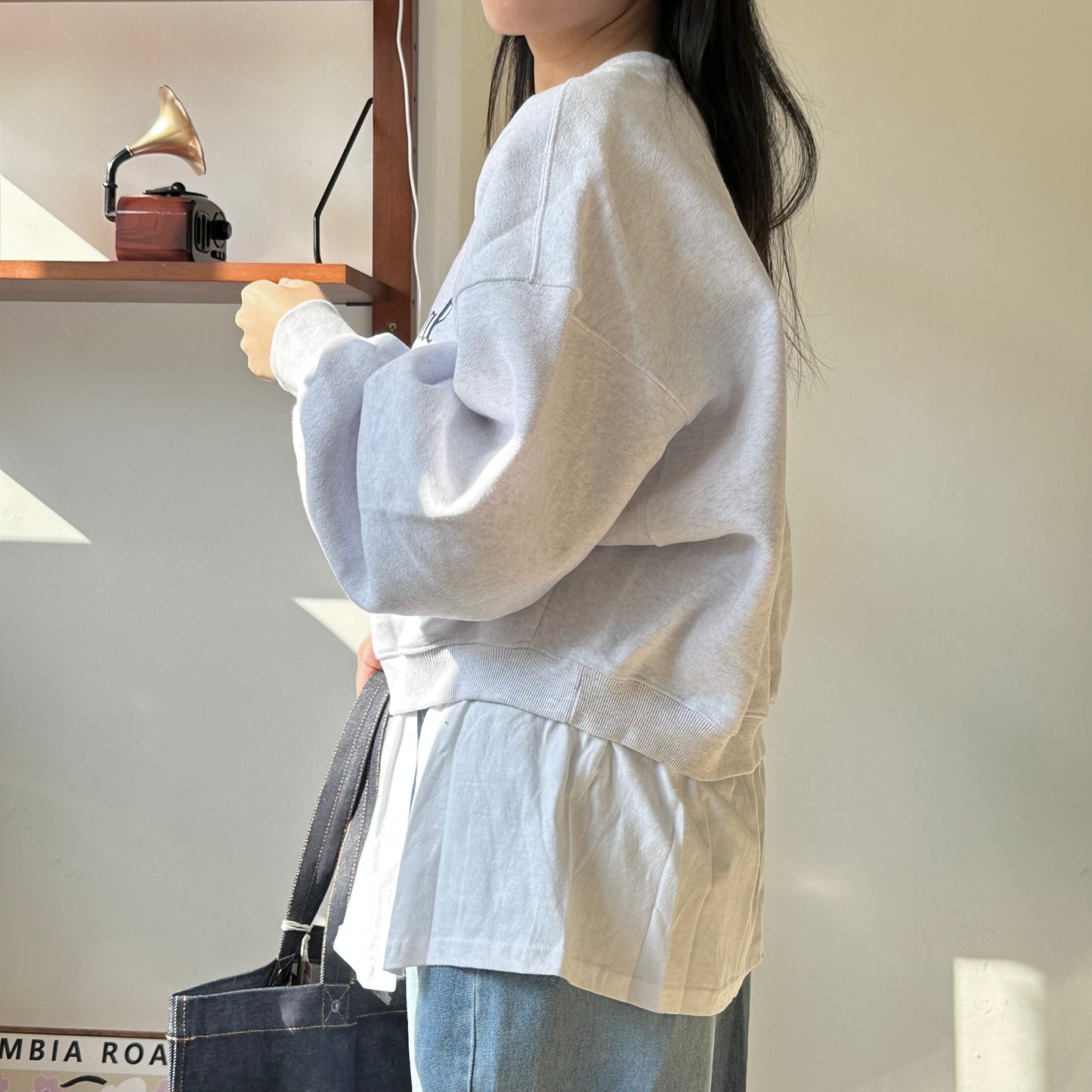 假兩件寬鬆衛衣 [門市搬遷清貨限時優惠$149!]