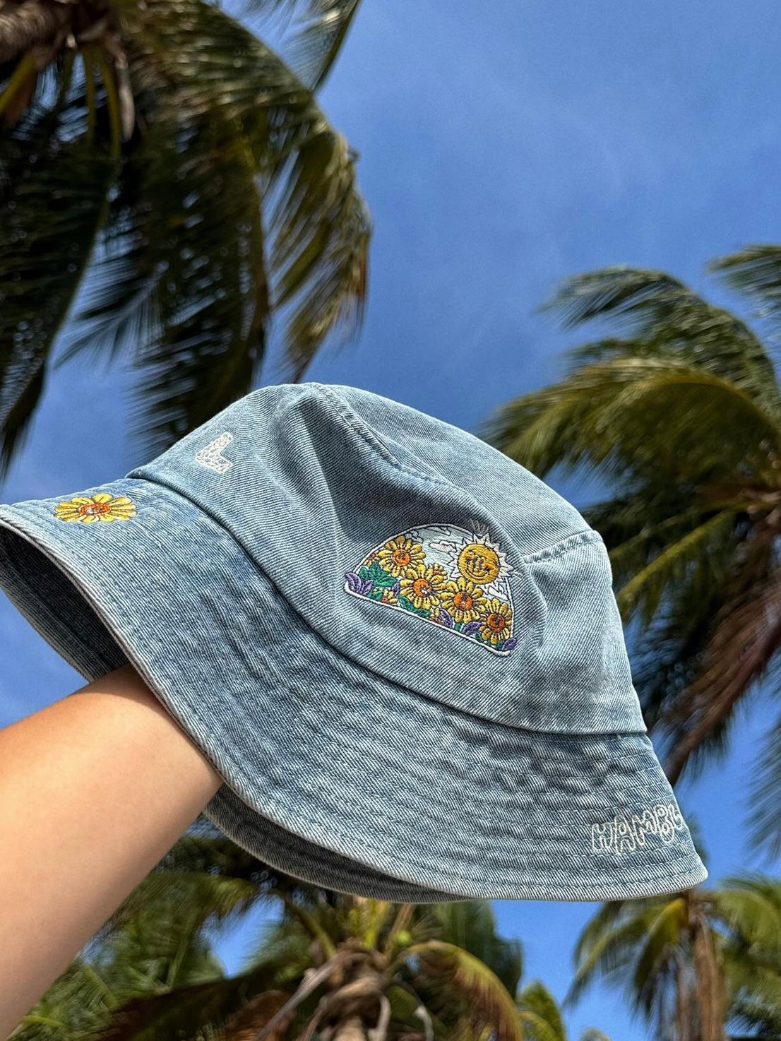 Hamblepie 泰國自家品牌 - Sunflower Denim Hat