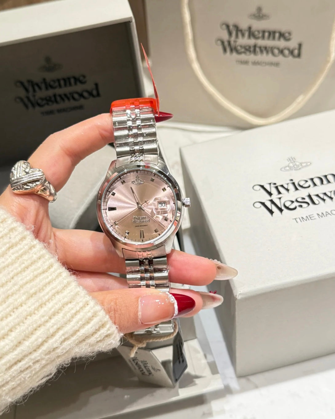 Vivienne Westwood Fenchurch Watch 29mm 冰莓粉 [小手腕推介!]