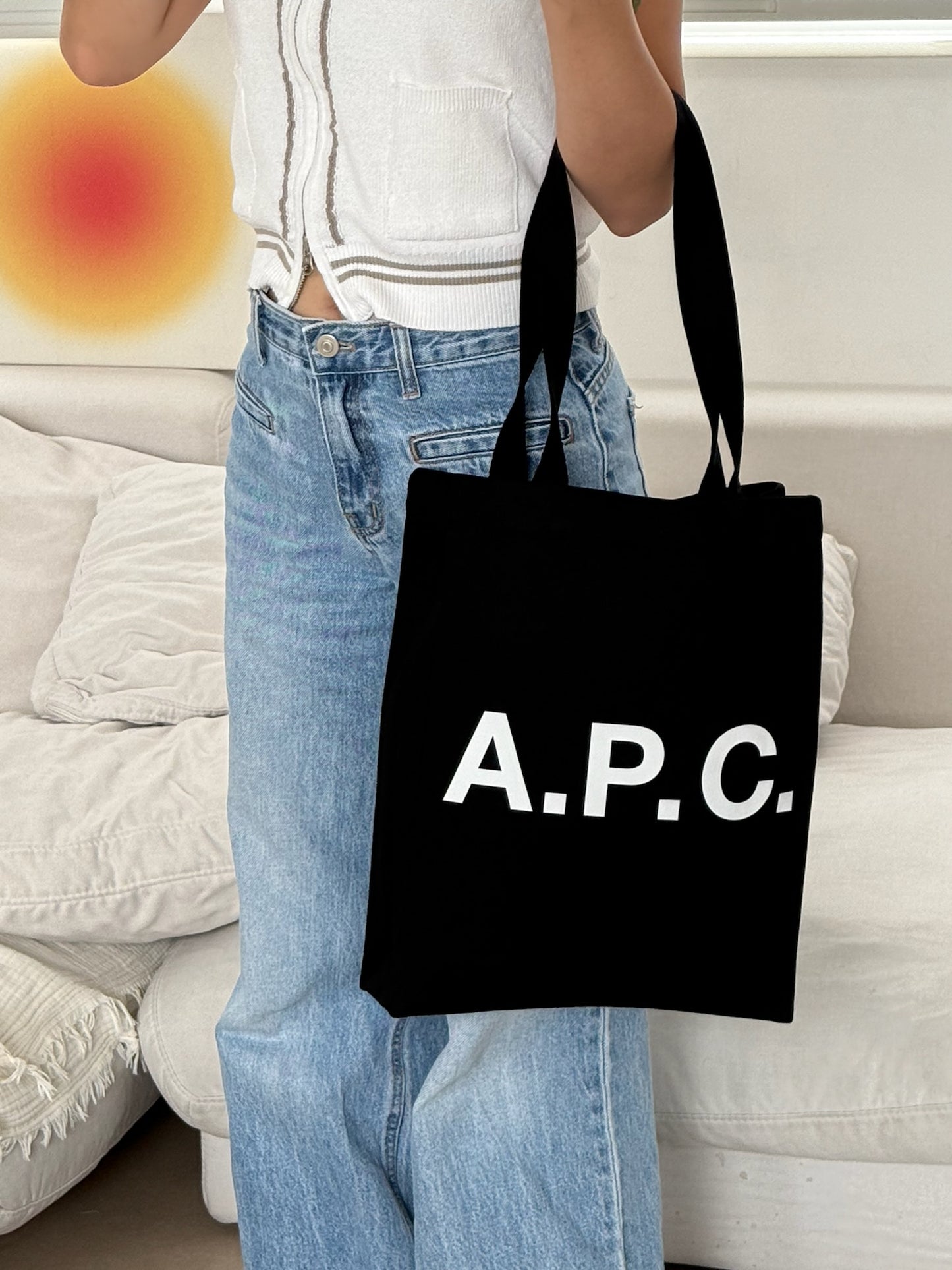 A.P.C. Lou Tote Bag 黑色帆布［最新上架! 限量現貨優惠中!］