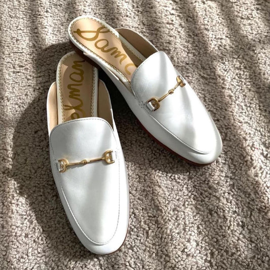SAM EDELMAN Linnie Leather Loafers Slides [超舒服拖鞋款!!]