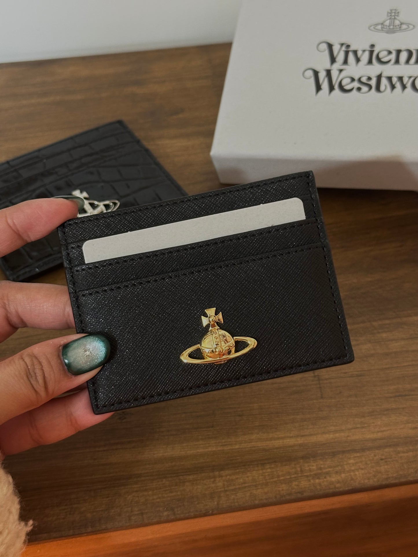 Vivienne Westwood Cardholder 復古金十字紋