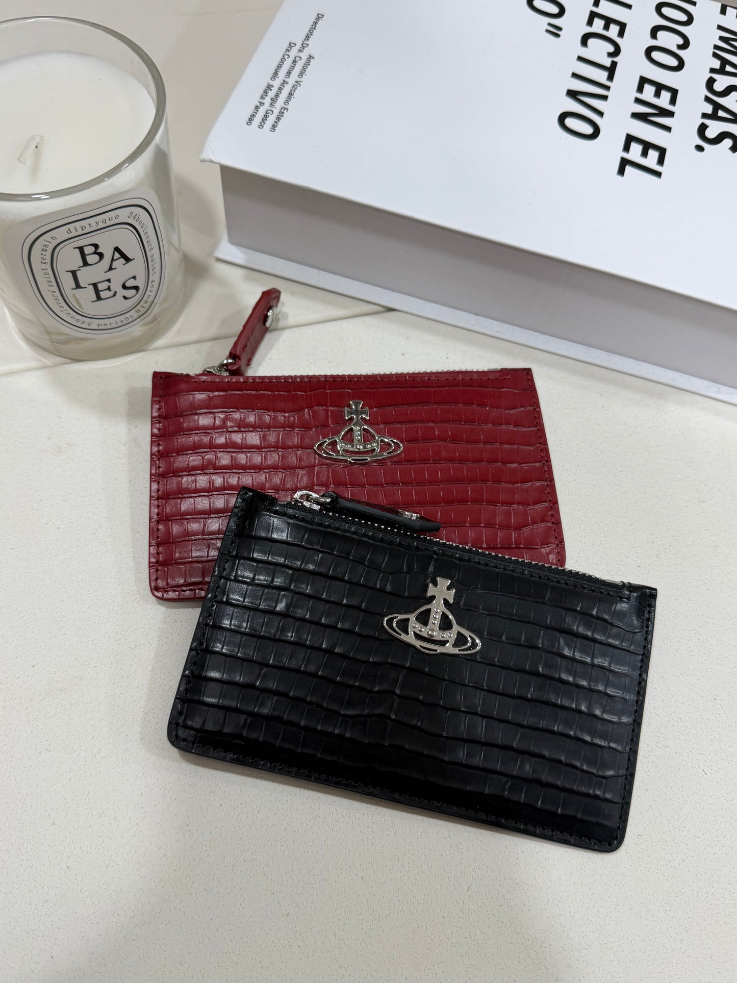 Vivienne Westwood Slim Long Cardholder 細格鱷魚皮  [SS25最新上架]