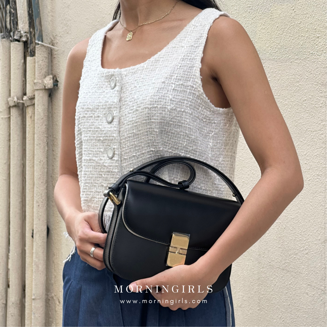 A.P.C. Grace Bag [經典金扣 SMALL]［深啡猄皮美德拉風限定上架］