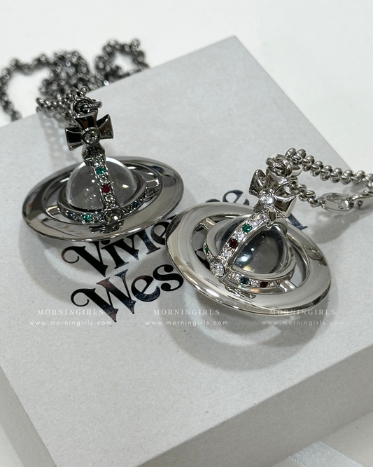 Vivienne Westwood ORB Pendant Crystal Necklace Large 大尺寸星球
