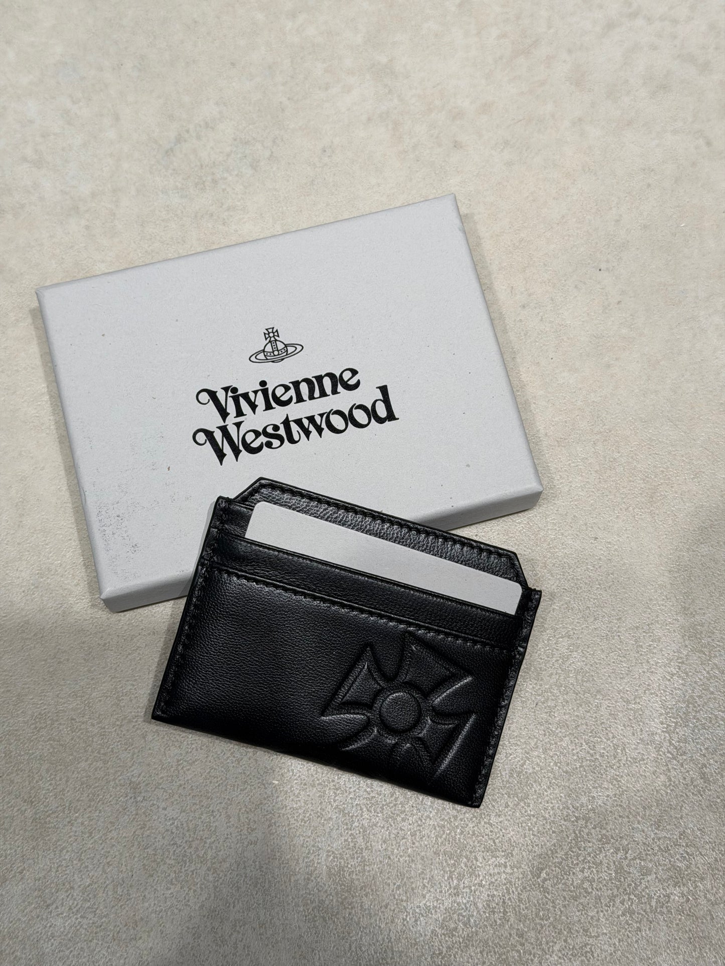 Vivienne Westwood Cardholder 超軟熟真皮星球壓紋卡套