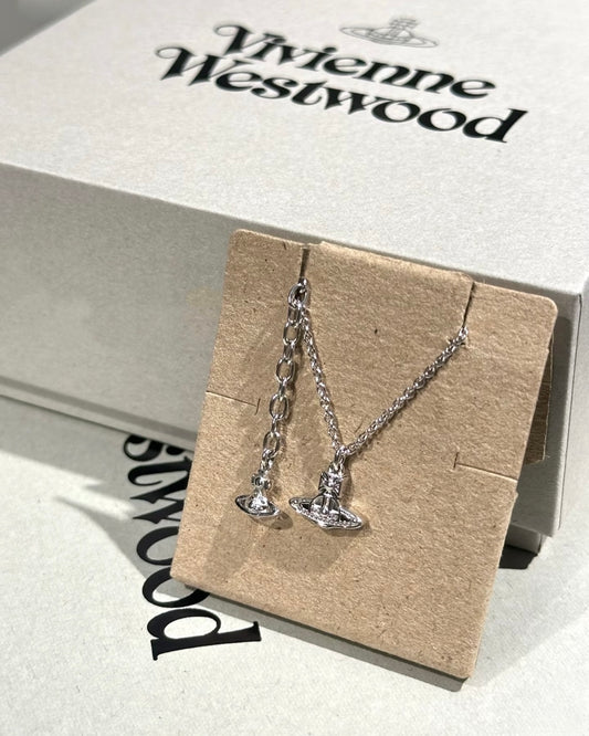 Vivienne Westwood Oslo Pendant Necklace [100% recycled silver 純銀 敏感寶寶友好! 專櫃已停產最後2條現貨 完售下架]