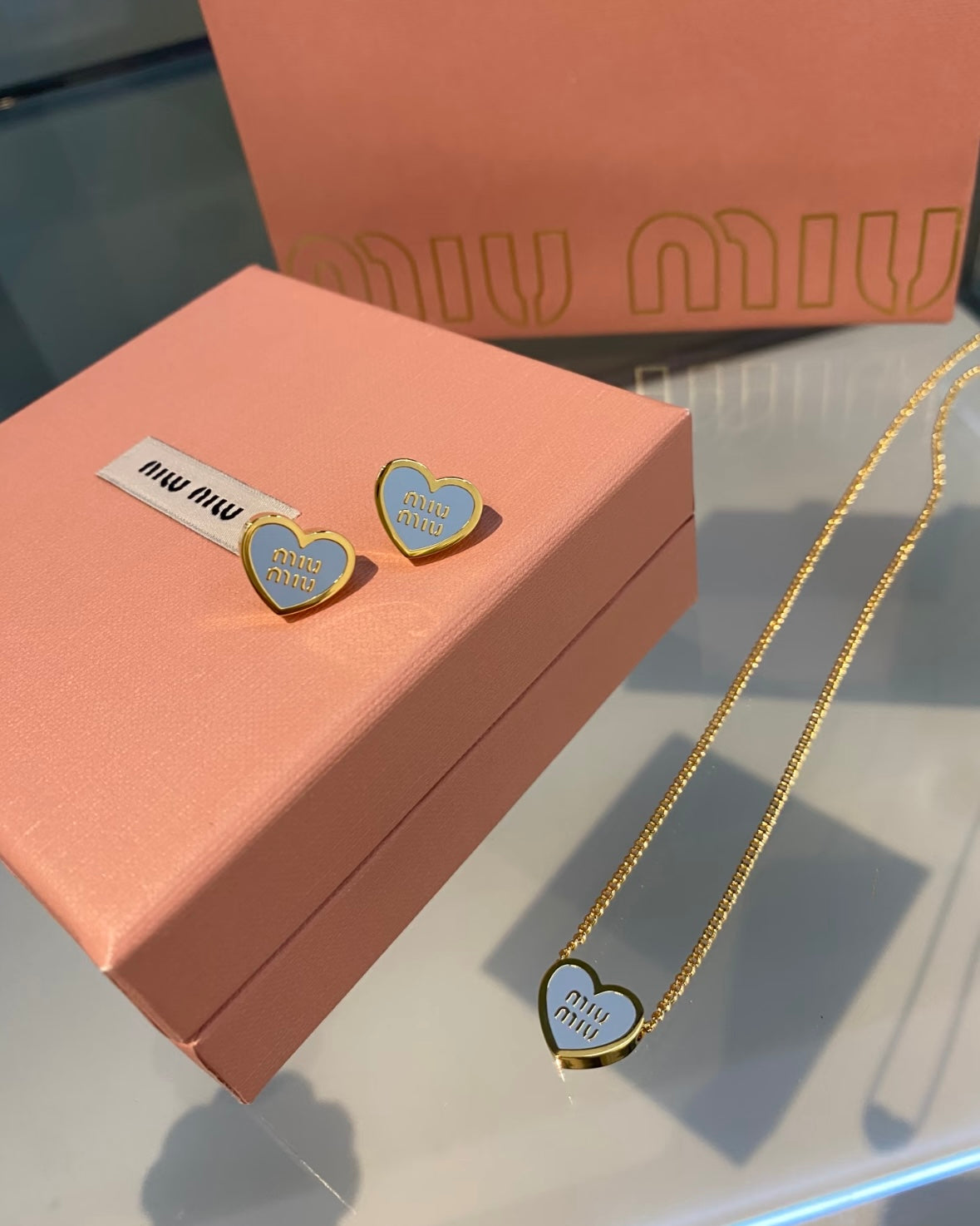 Miu Miu Metal 愛心系列 [超難買!限定藍色粉紅色]