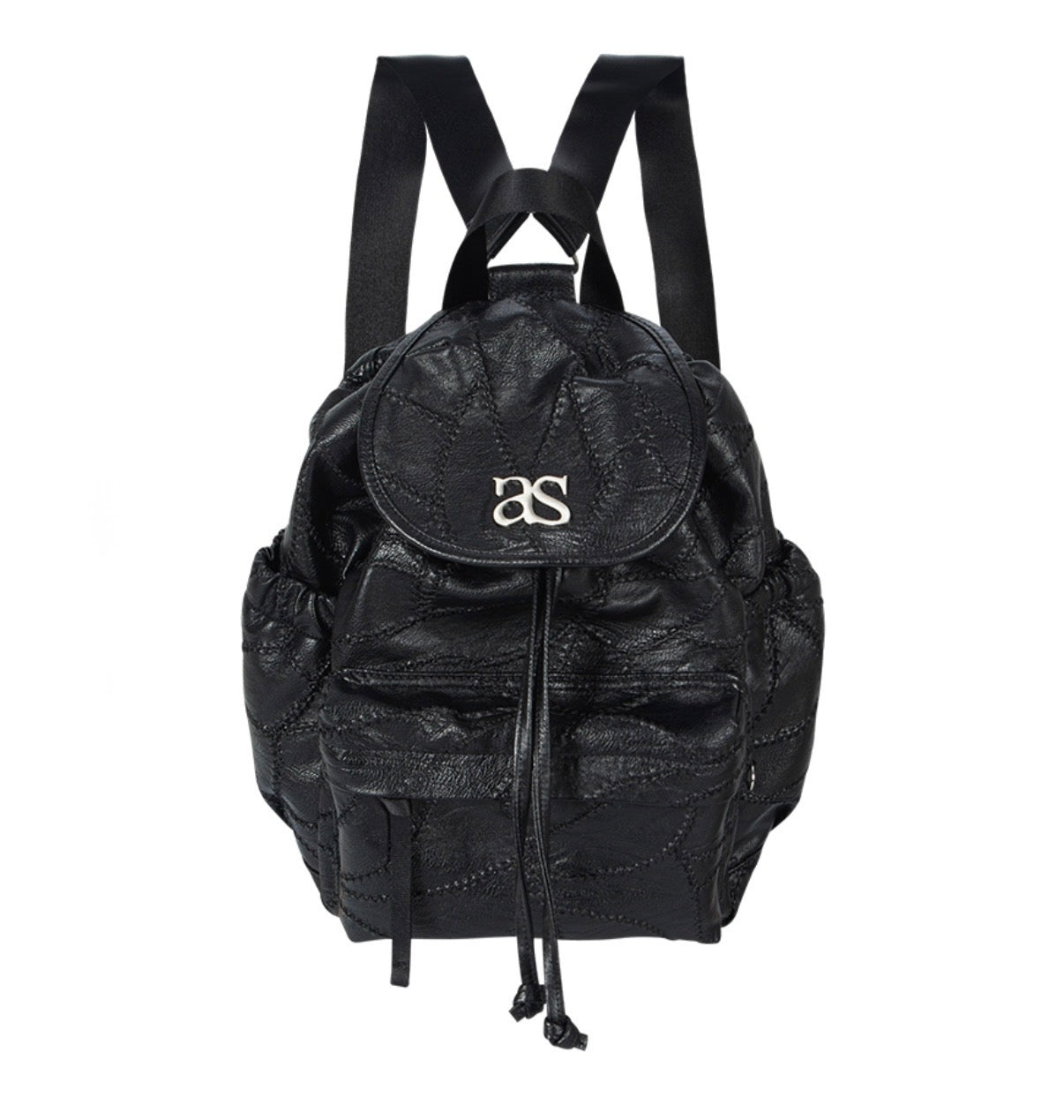 Ason Benet Backpack 最新韓國選物🇰🇷菱形格裂紋皮背包［超有質感經典背囊］