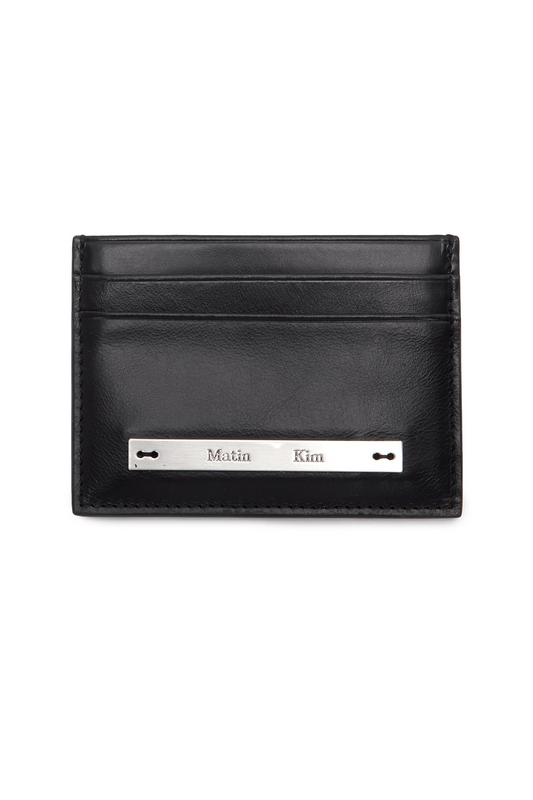 最新韓國選物🇰🇷 Matin Kim Vintage Card Wallet 復古皮革金屬牌卡套［經典鐵牌 輕薄便攜］