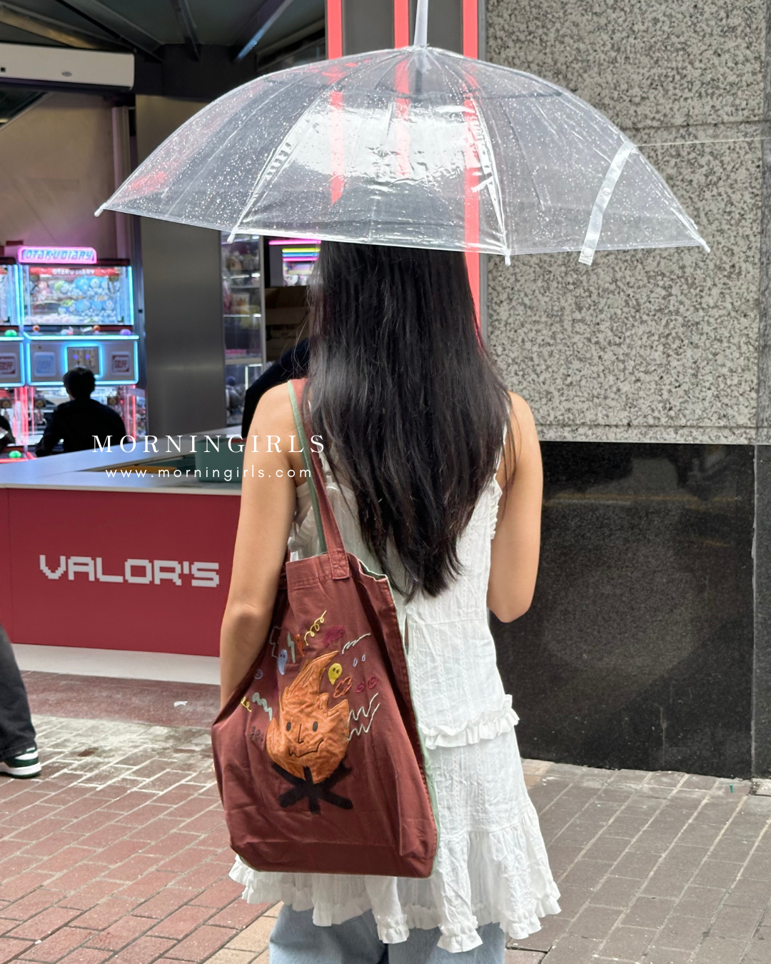 Hamblepie 泰國自家品牌 - Double Side Fire & Rain Tote Bag［可前後兩用!]