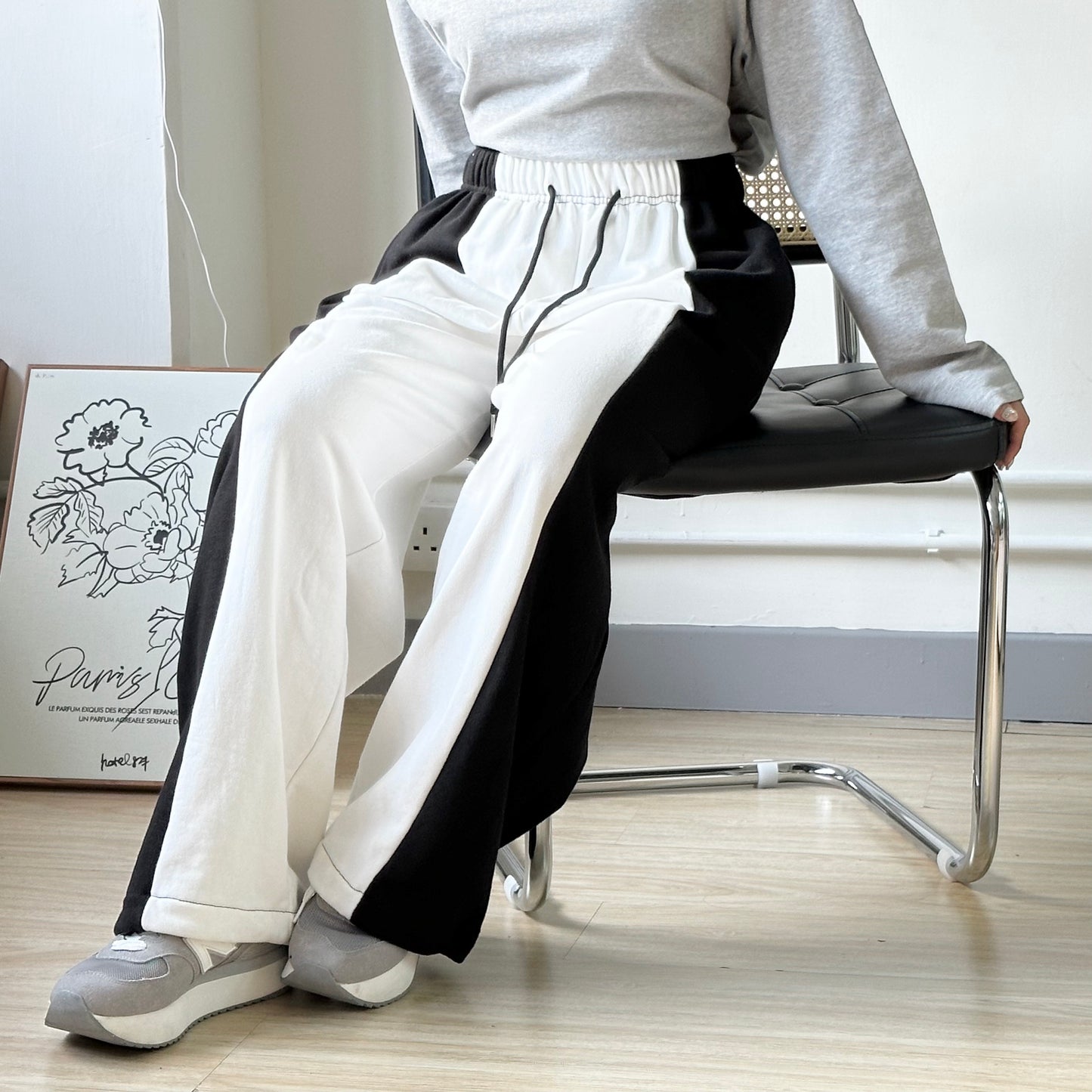 全橡筋拼色重磅棉褲 [門市搬遷清貨限時優惠$149!]