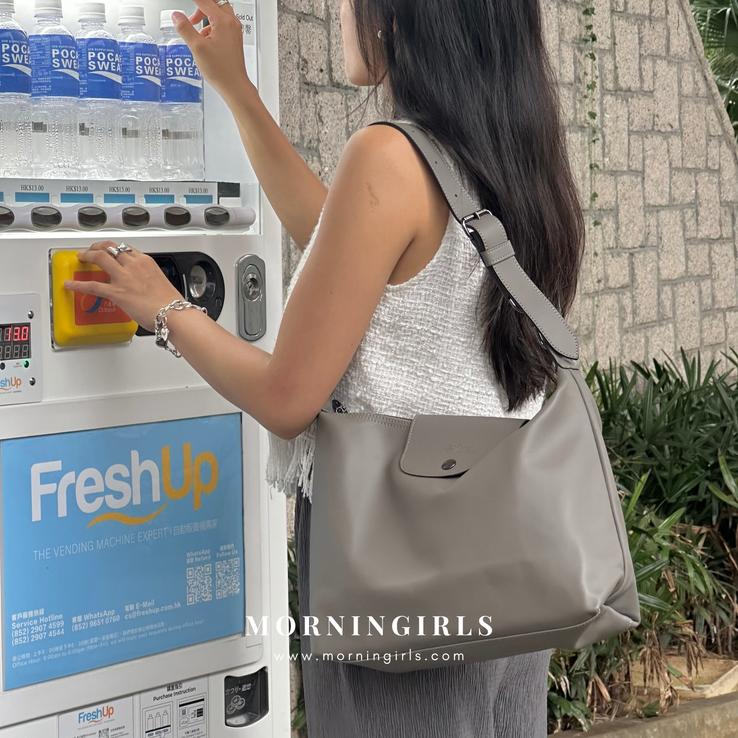 LONGCHAMP Le Pliage Xtra M Hobo Bag 超熱賣真皮系列［超人氣黑色大象灰限量現貨優惠中 完售即止!］