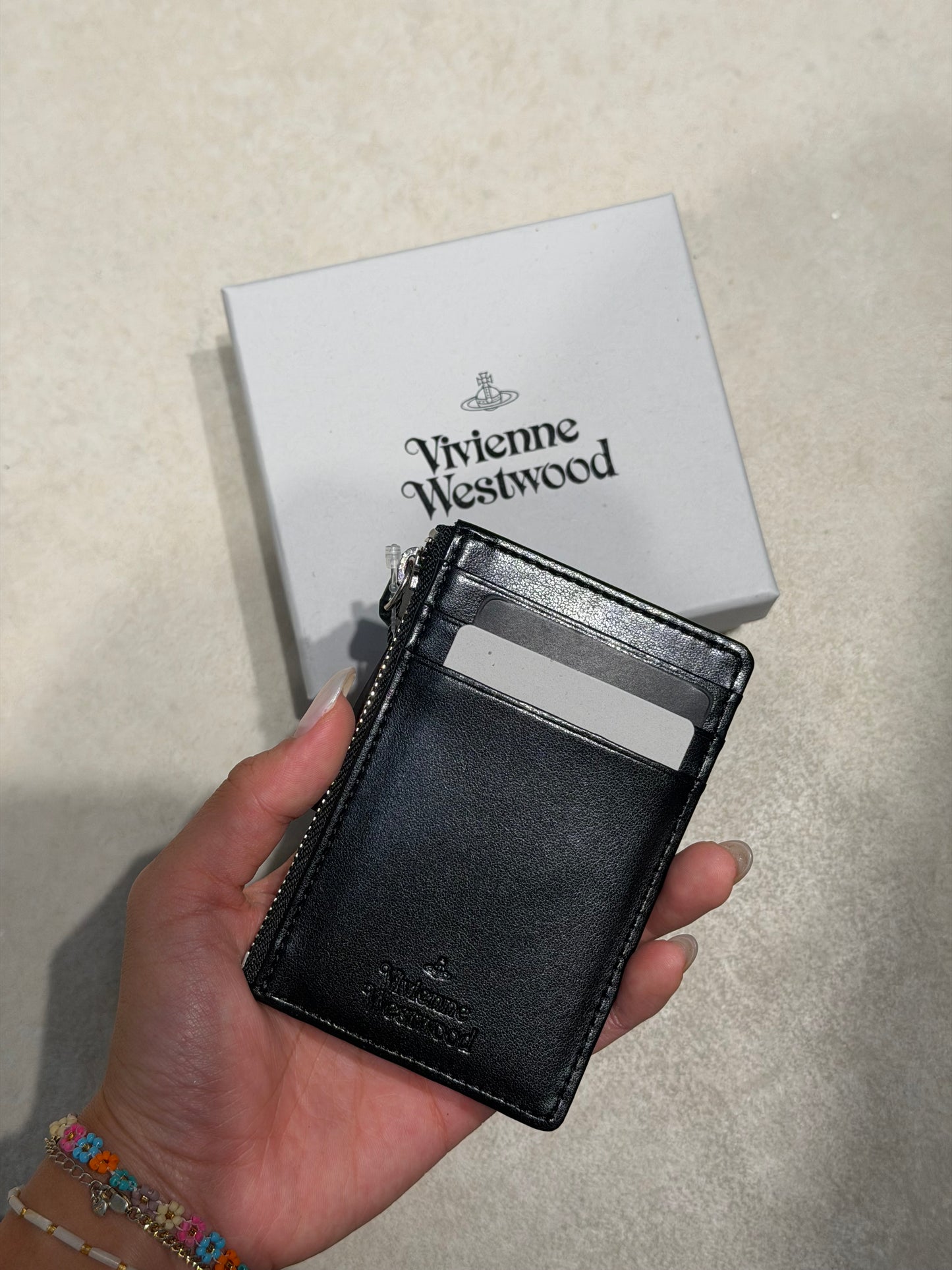 Vivienne Westwood Slim Lg cardholder 閃鑽漆皮卡套